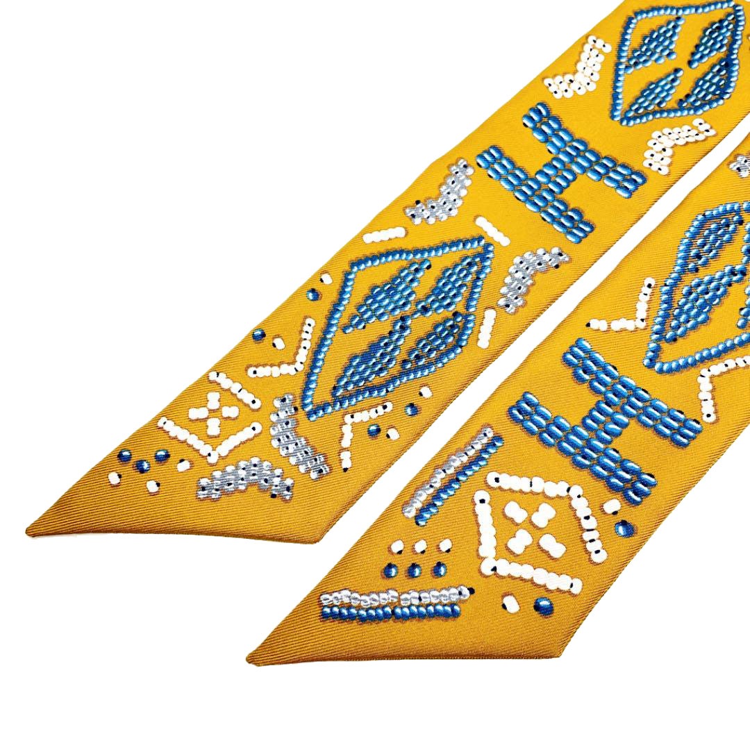 HERMES エルメス スカーフ ツイリー 『Kelly en perles ケリーアン