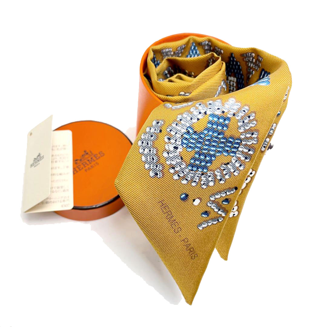 HERMES エルメス スカーフ ツイリー 『Kelly en perles