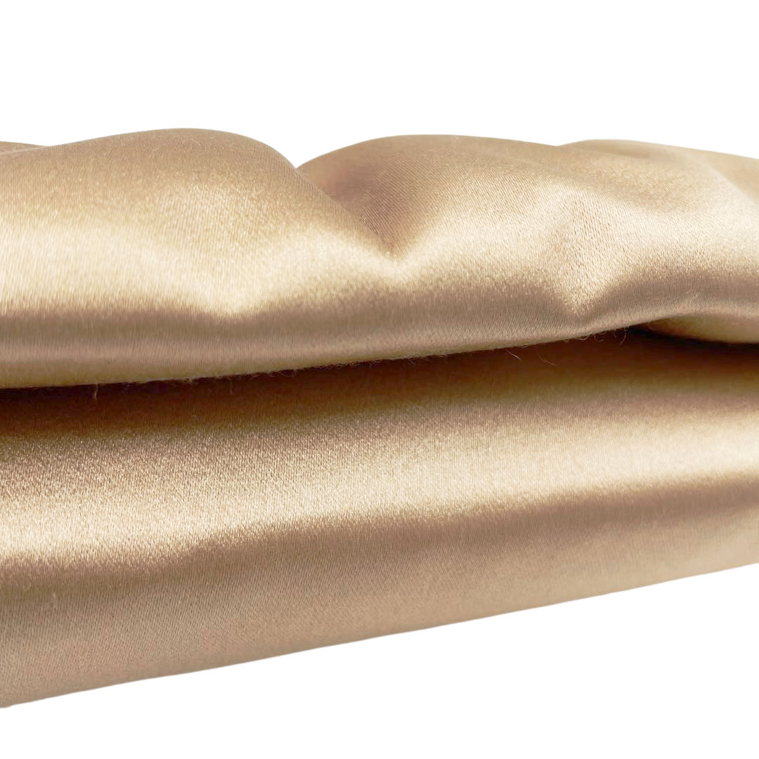 VALENTINO GARAVANI ヴァレンティノ ガラヴァーニ パーティーバッグ クラッチバッグ サテン ラインストーン サンド(ゴールド系) ゴールド金具