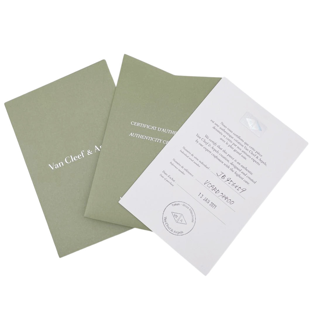 Van Cleef & Arpels ヴァンクリーフ&アーペル マジック アルハンブラ 2モチーフ イヤリング(ピアス) Au750(K18YG) マザーオブパール 白蝶貝 14.8g