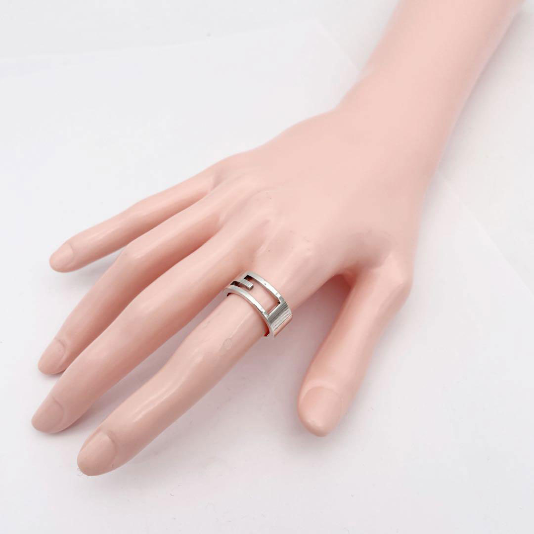 GUCCI グッチ ブランデッド Gリング 指輪 925 シルバー #12(約11号