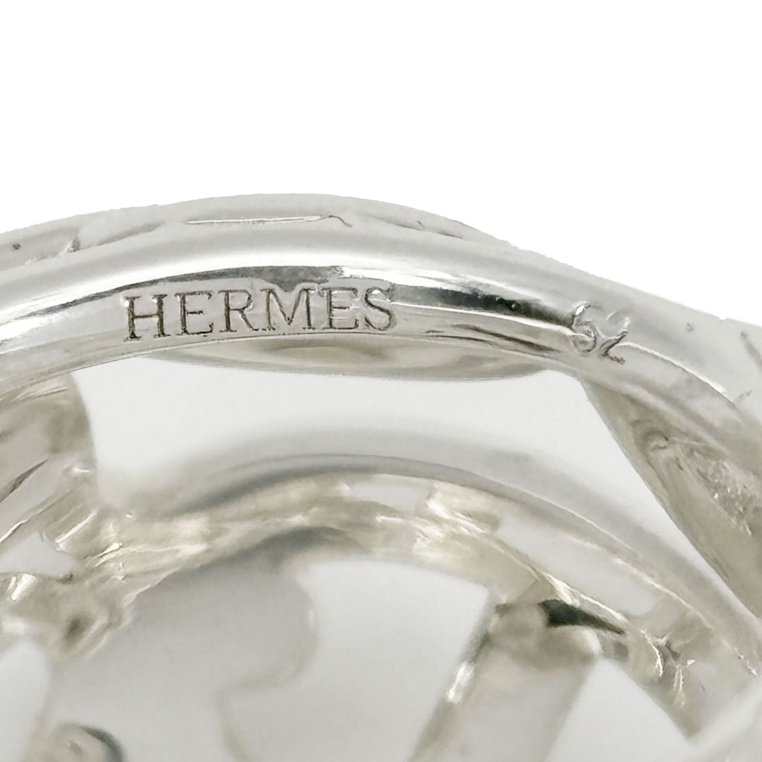おが　HERMÈS シルバー リング　シェーヌダンクル　TGM HERMES エルメス リング 指輪 シェーヌダンクル アンシェネTGM