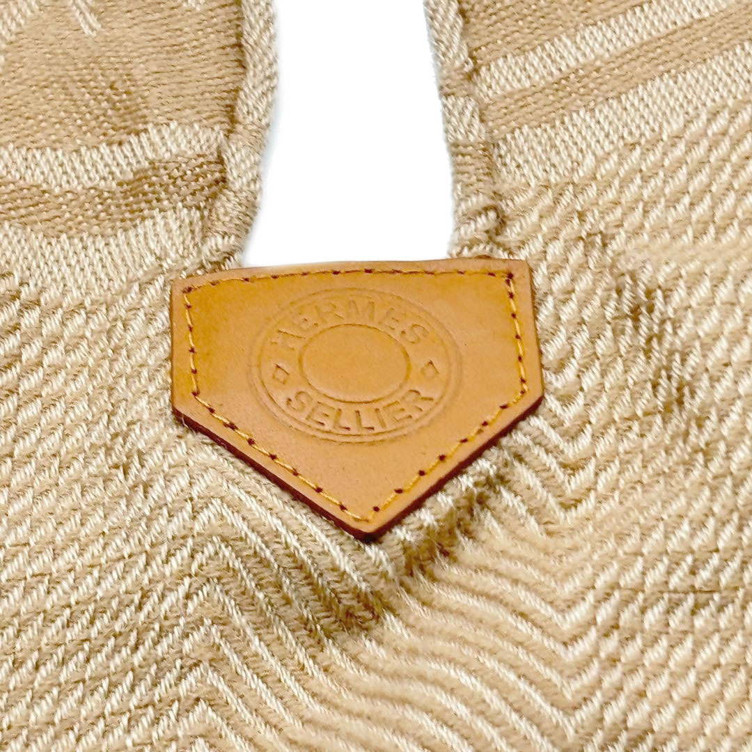 HERMES エルメス ポンチョ ニュー・リブリス クラフト(ライトブラウン系) カシミヤ/シルク