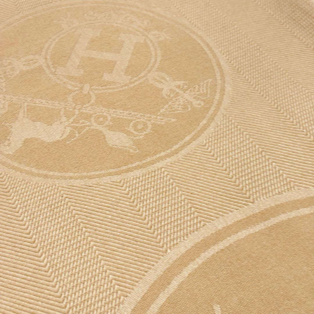 HERMES エルメス ポンチョ ニュー・リブリス クラフト(ライトブラウン系) カシミヤ/シルク