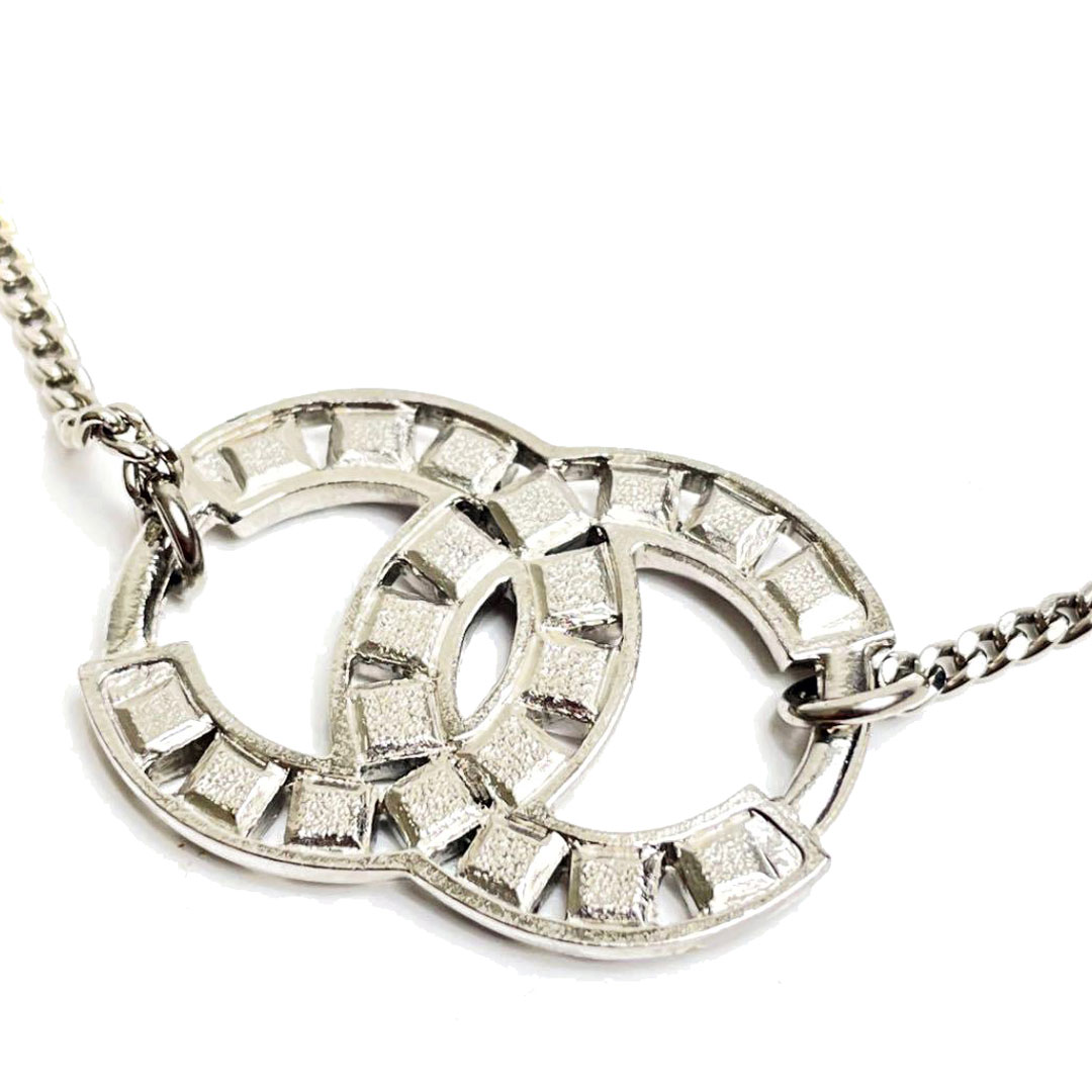 CHANEL シャネル ブレスレット ココマーク シルバー ピンク