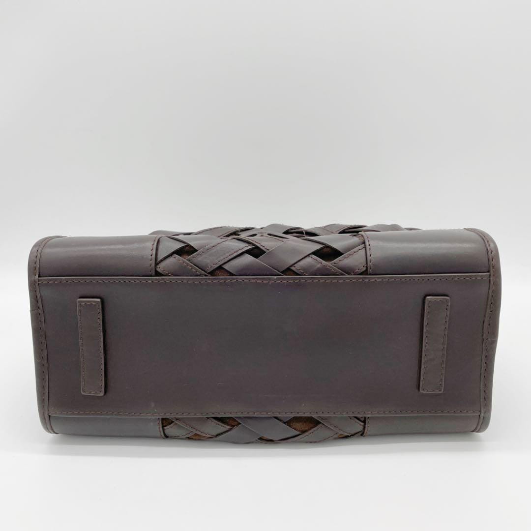 LOEWE ロエベ ハンドバッグ アマソナ28 レザー サテン ダーク