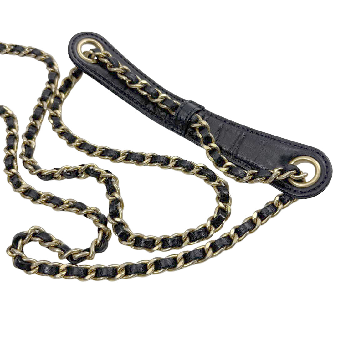 【美品】超レア　シャネル　ラム・マトラッセ・がま口・チェーンショルダー・ＳＶ金具 シャネル マトラッセ ラムスキン チェーンショルダーバッグ