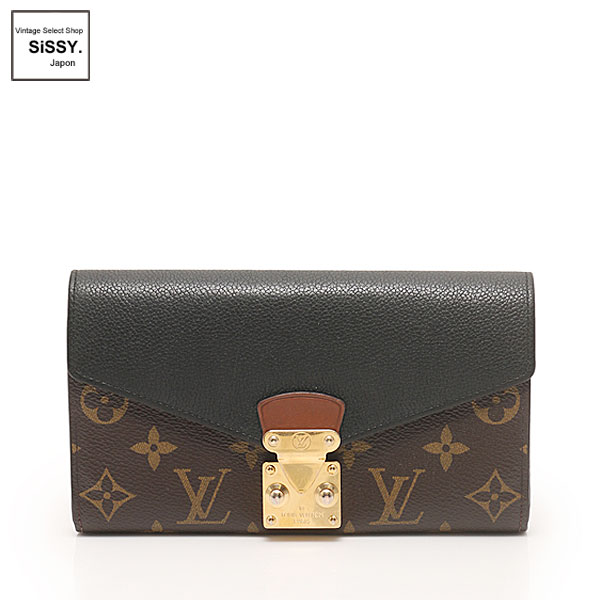 ■ルイ・ヴィトン■ 二つ折り長財布 ポルトフォイユ パラス モノグラム PVC レザー ノワール M58415 【LOUIS VUITTON】