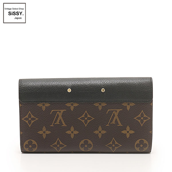 ■ルイ・ヴィトン■ 二つ折り長財布 ポルトフォイユ パラス モノグラム PVC レザー ノワール M58415 【LOUIS VUITTON】