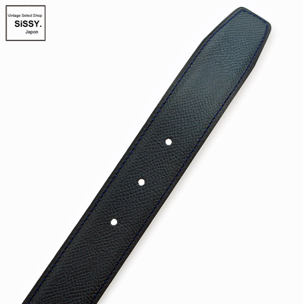 ■エルメス■ コンスタンス Hベルト ベルト ヴォーエプソン ゴールド ネイビー 〇Y刻印 【HERMES】