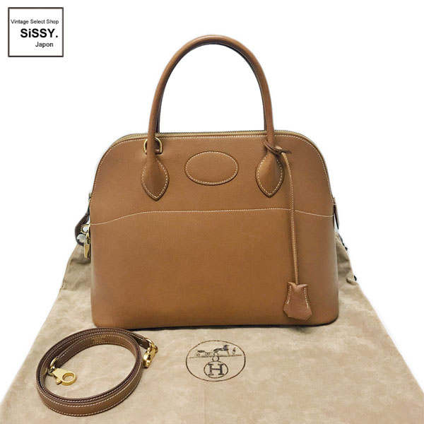 ■エルメス■ ボリード31 2WAY ハンドバッグ クシュベル ゴールド/ゴールド金具 ○Z刻印 【HERMES】