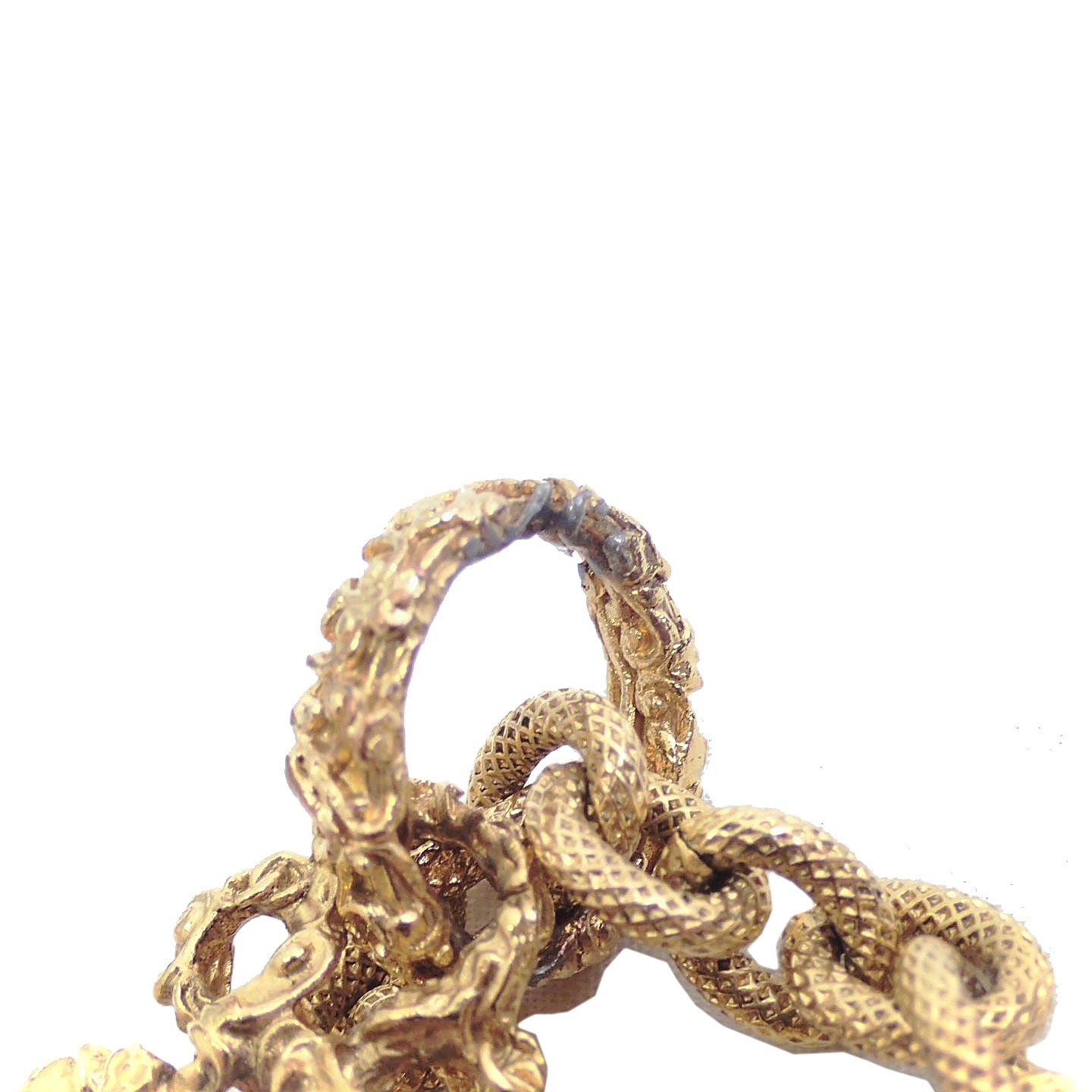 CHANEL シャネル ロングネックレス クロス メタル ゴールド 93A