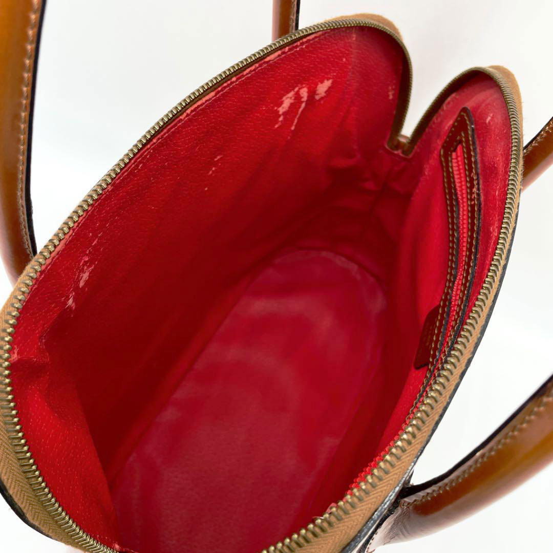 CELINE セリーヌ 2WAY ハンドバッグ  ボリード型 レザー ブラウン系