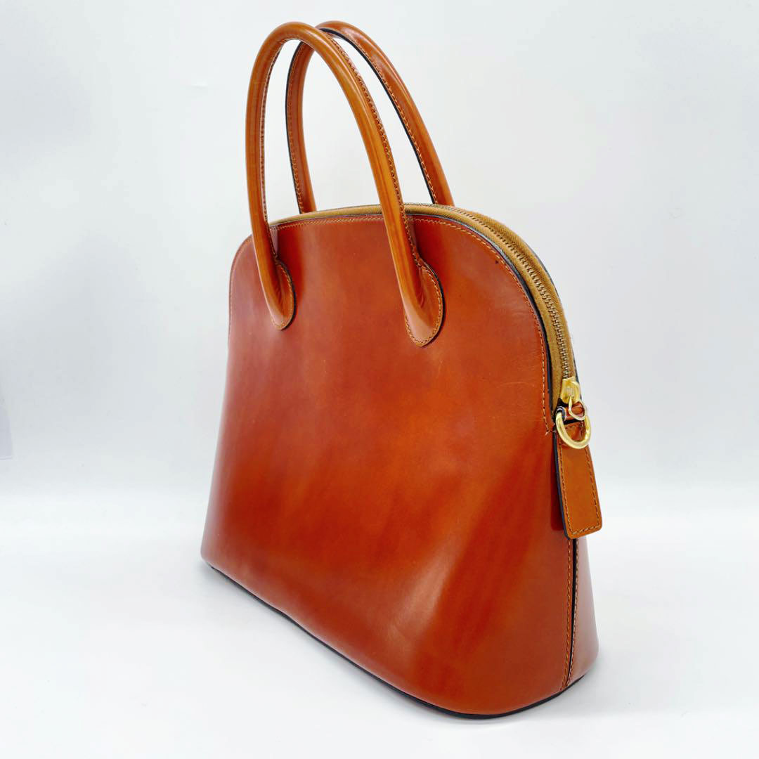 CELINE セリーヌ 2WAY ハンドバッグ  ボリード型 レザー ブラウン系