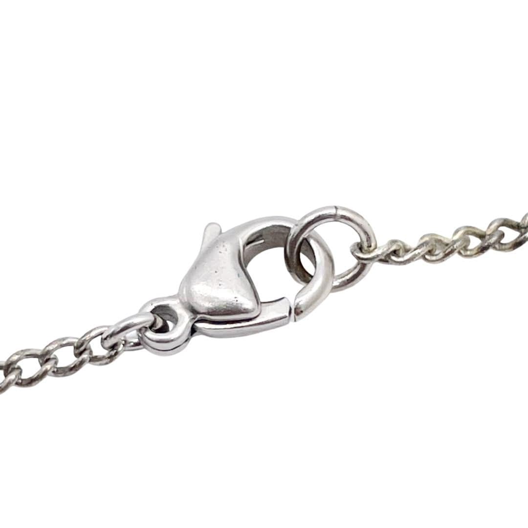 CHANEL シャネル ネックレス ココマーク シルバー パステル系マルチ