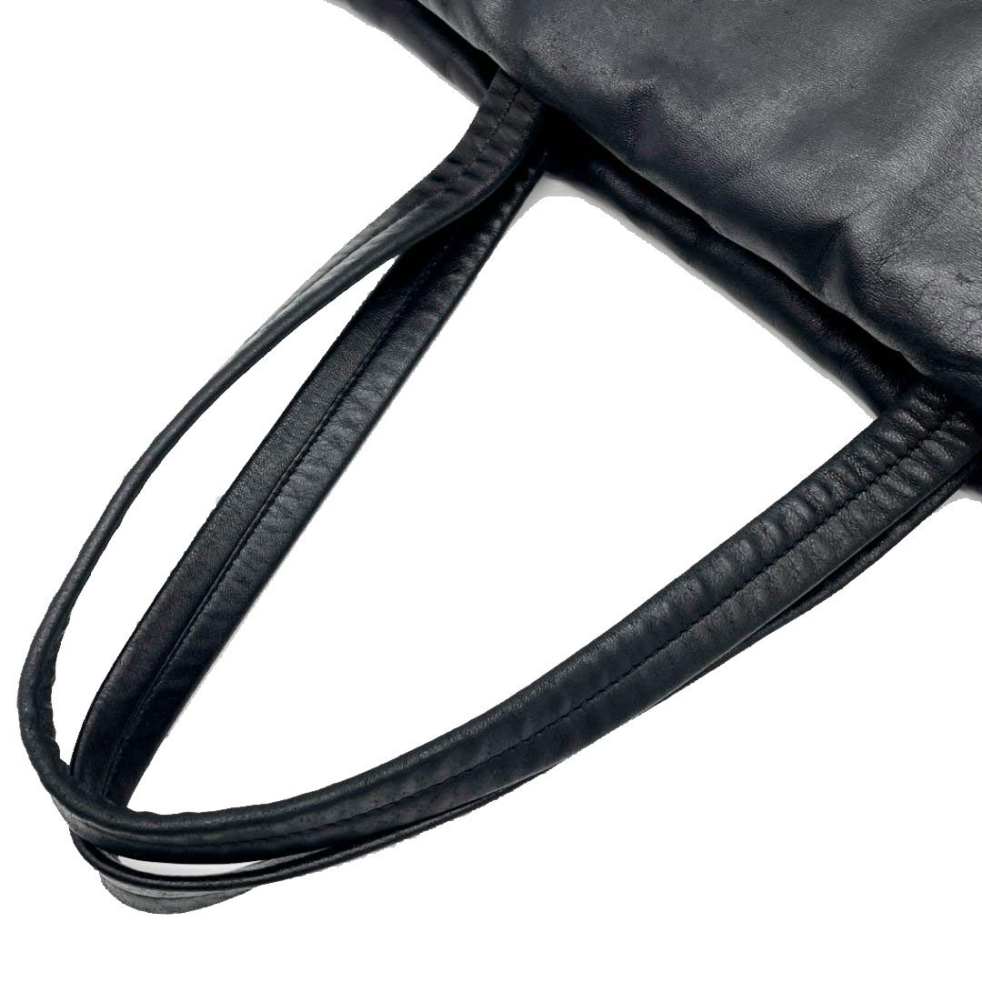 PRADA ブラック ナイロン/レザー ハンドバッグ PRADA プラダ トートバッグ レザー ナイロン ブラック 1BG047
