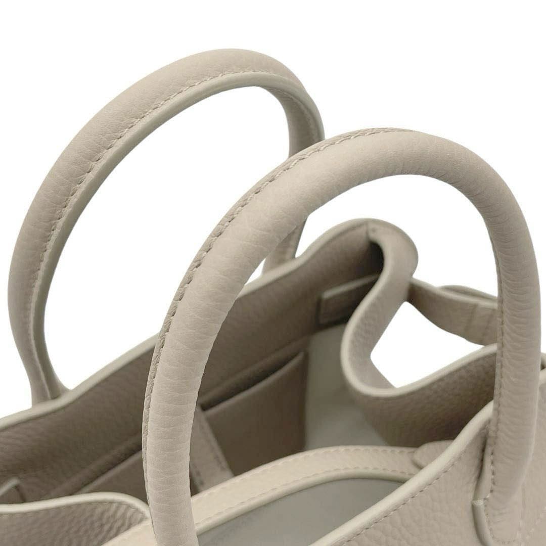 THE ROW ザ・ロウ ハンドバッグ ソフトマルゴー10 グレインカーフスキン ダークトープ W1190L133BLPL