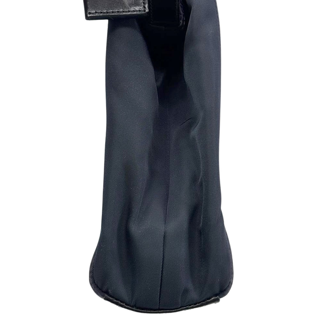 PRADA プラダ ハンドバッグ ナイロン/レザー PRUGNA(ダークパープル系)/シルバー金具 B11091