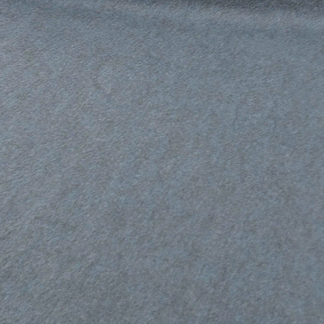 HERMES エルメス マフラー レクトヴェルソ ロゴ刺繍 カシミヤ100% ブルーグレー系 イギリス製