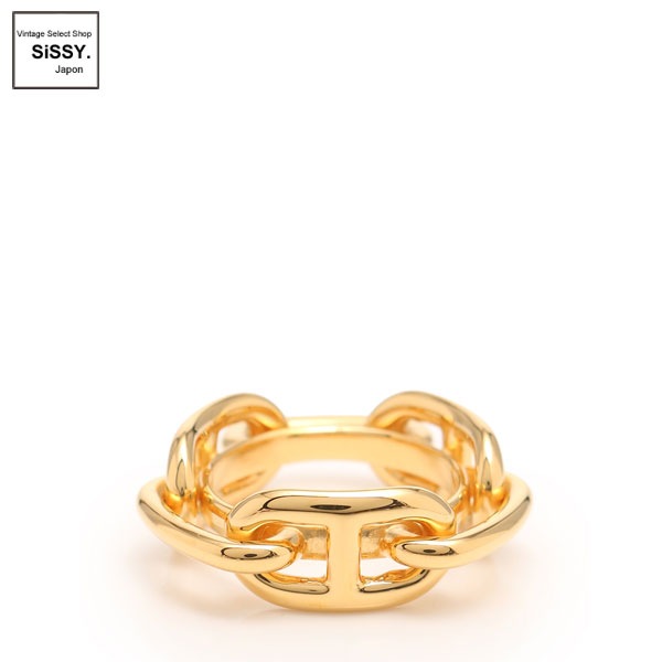 ■エルメス■ シェーヌダンクル ルガテ スカーフリング ゴールド 【HERMES】