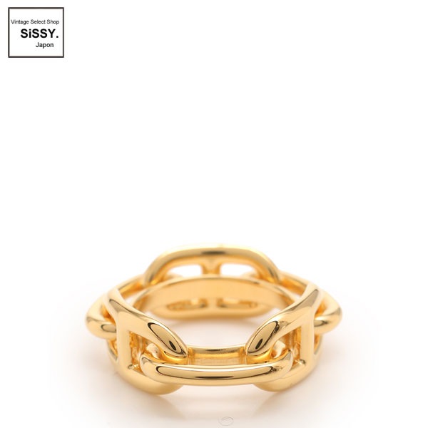 ■エルメス■ シェーヌダンクル ルガテ スカーフリング ゴールド 【HERMES】