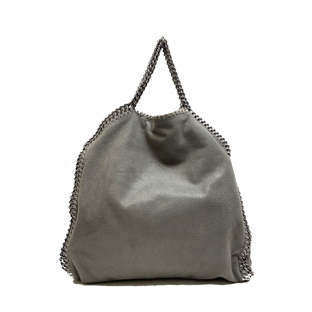 STELLA McCARTNEY ステラマッカートニー ファラベラ シャギー ディア フォールドオーバートート 2WAY ショルダーバッグ グレー