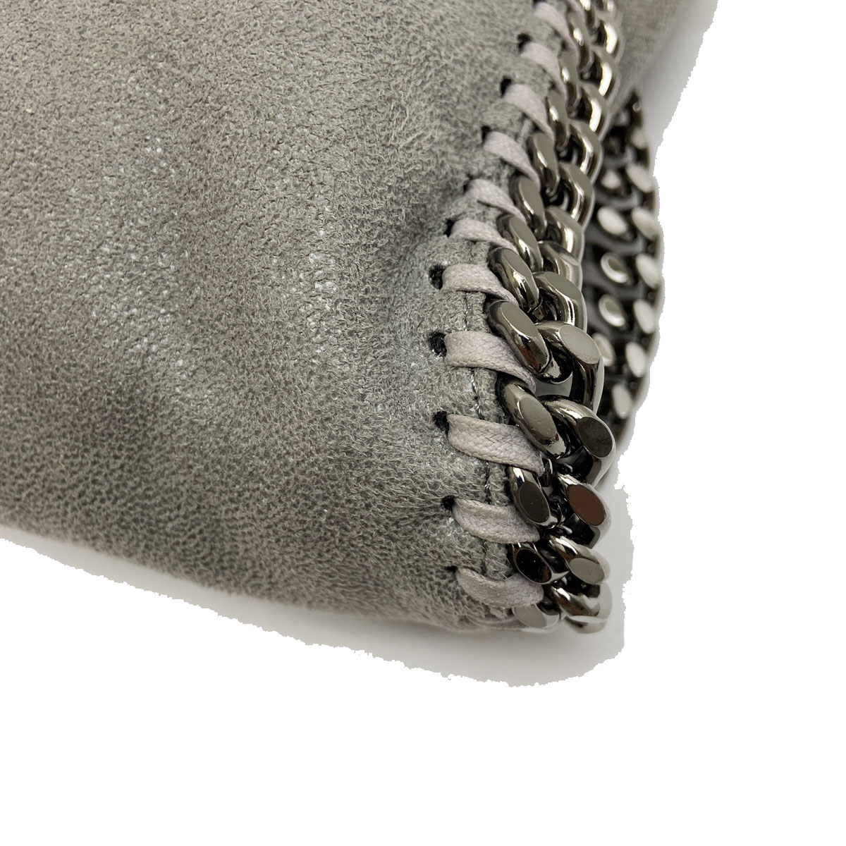 STELLA McCARTNEY ステラマッカートニー ファラベラ シャギー ディア フォールドオーバートート 2WAY ショルダーバッグ グレー