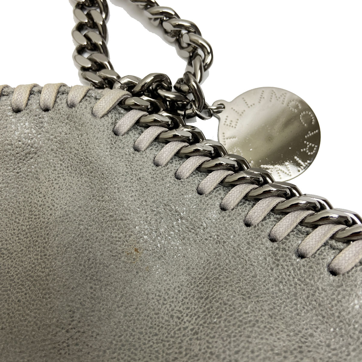 STELLA McCARTNEY ステラマッカートニー ファラベラ シャギー ディア フォールドオーバートート 2WAY ショルダーバッグ グレー