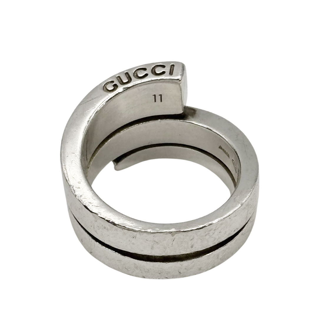 GUCCI グッチ スネーク スパイラルリング 指輪 925 シルバー 11(約11号)