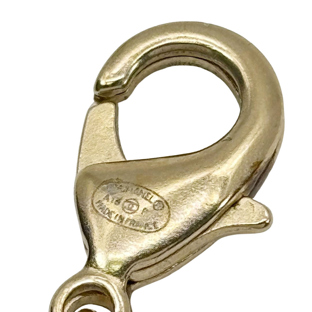 CHANELシャネル ココマーク ロングネックレス フェイクパール/ランストーン ゴールド金具 A18P