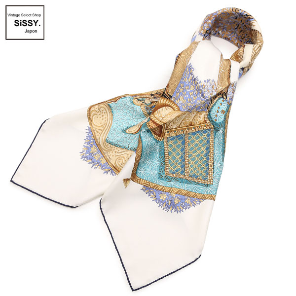 □エルメス□ カレ90 スカーフ「OMBRES ET LUMIERES」シルク