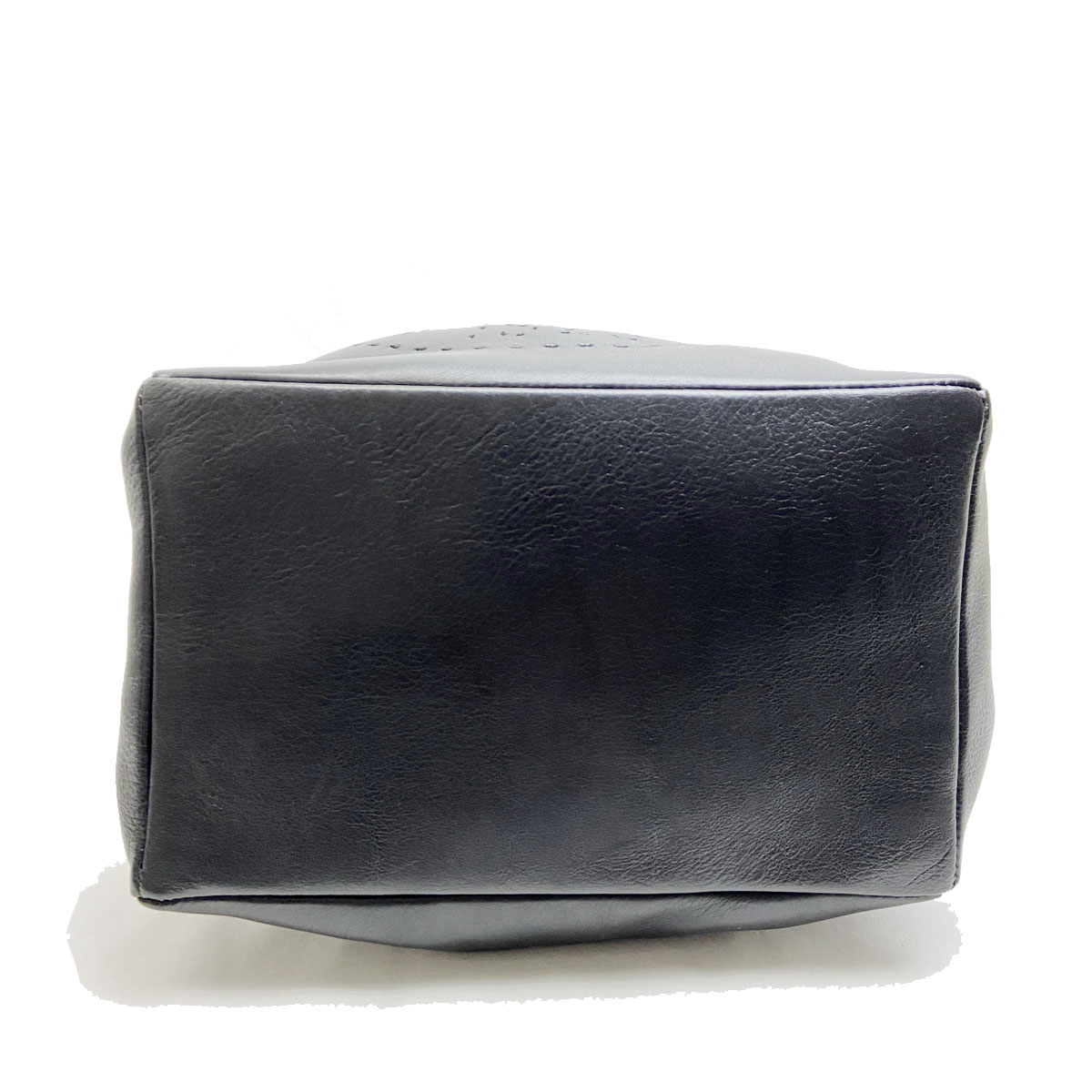 FENDI フェンディ 2WAY巾着ショルダーバッグ レザー FFロゴ ブラック ゴールド