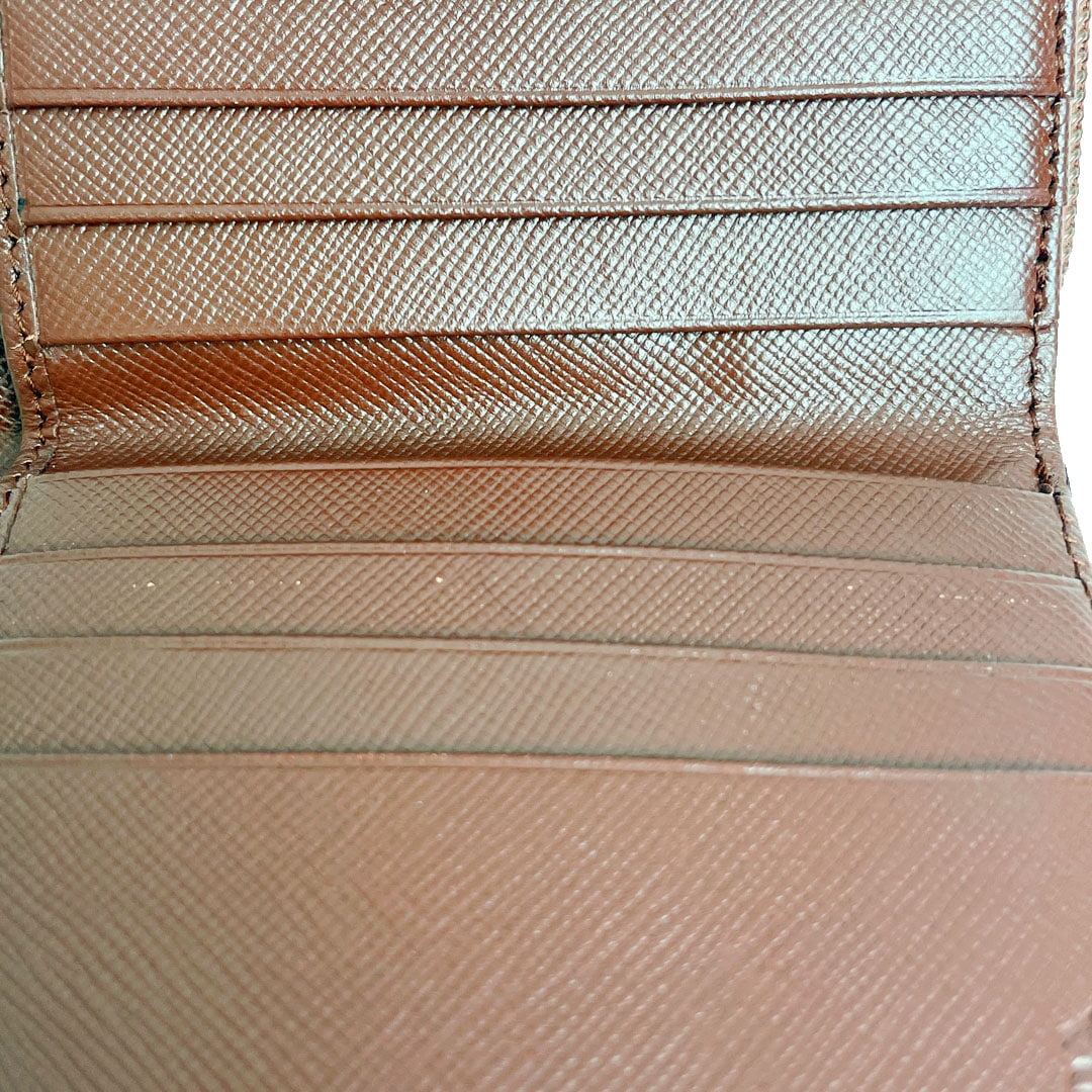 PRADA プラダ ラウンドファスナー 二つ折り財布 コンパクト財布