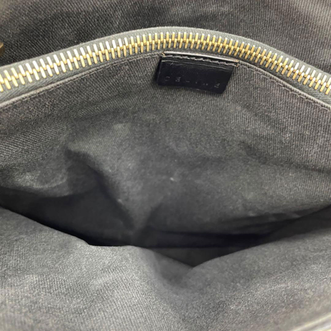 CELINE セリーヌ トートバッグ マカダム柄 PVC/レザー ブラック ブラウン CE00/12