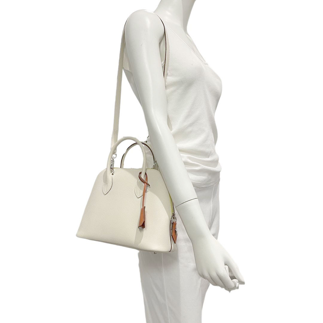 HERMES エルメス ボリード1923 25 トリコロール 2WAY ハンドバッグ ヴォーエプソン ナタ/ジョーヌシトロン/テールバテュー シルバー金具 U刻印