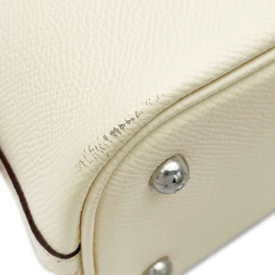 HERMES エルメス ボリード1923 25 トリコロール 2WAY ハンドバッグ ヴォーエプソン ナタ/ジョーヌシトロン/テールバテュー シルバー金具 U刻印