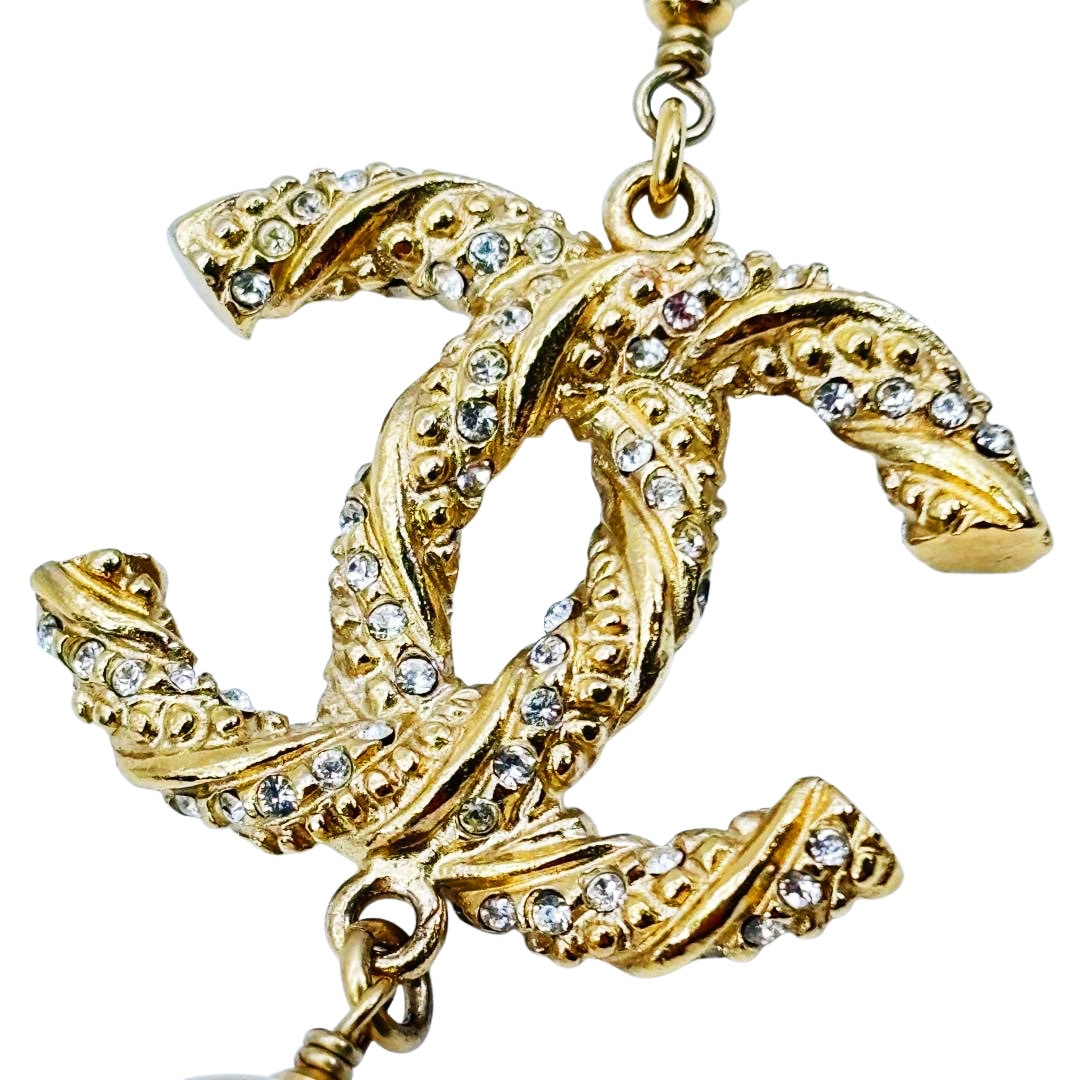 CHANEL シャネル ロングネックレス 110cm ココマーク フェイクパール