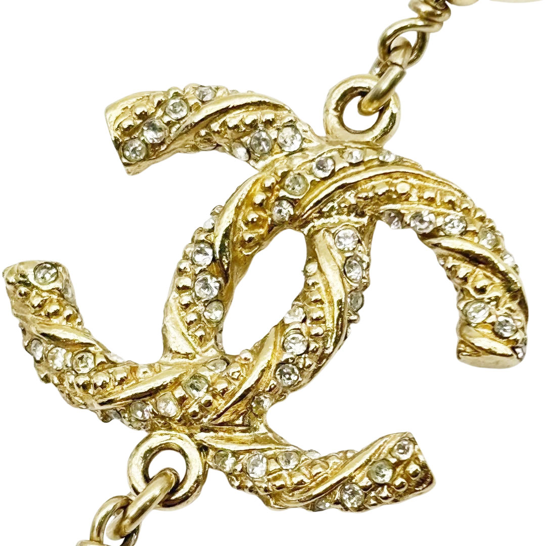 CHANEL シャネル ロングネックレス 110cm ココマーク フェイクパール