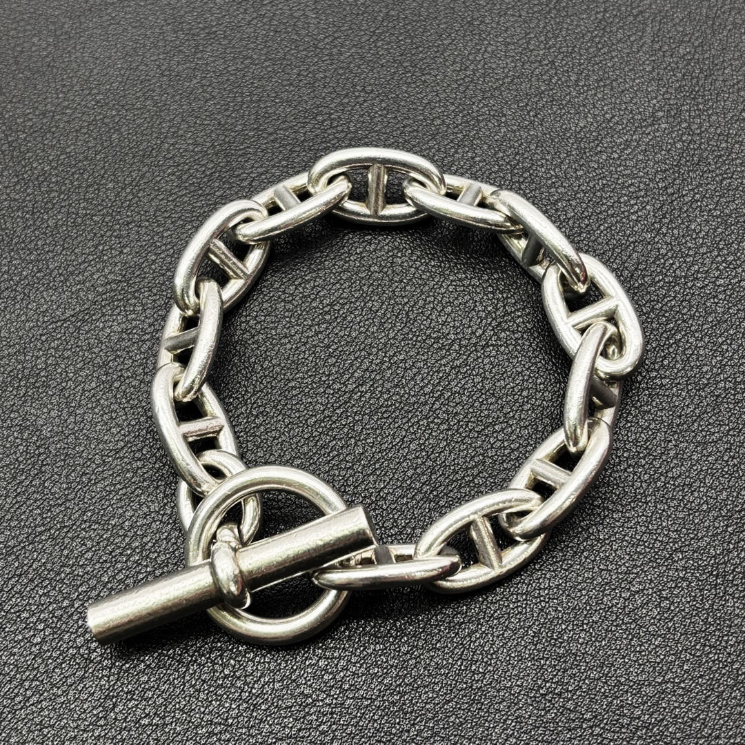 HERMES エルメス ブレスレット シェーヌダンクルGM 12コマ Ag925