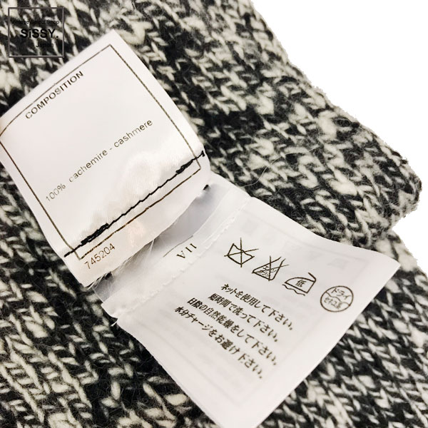 ■シャネル■ ココマーク カメリア マフラー カシミヤ ブラック/ホワイト 05A 【CHANEL】