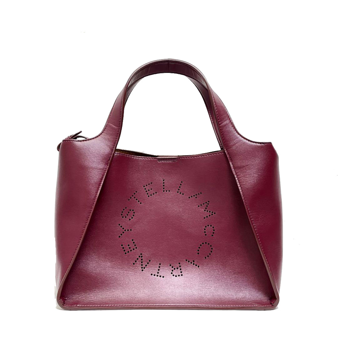 STELLA McCARTNEY ステラマッカートニー ステラ ロゴ クロスボディバッグ パンチング ボルドー系 513860