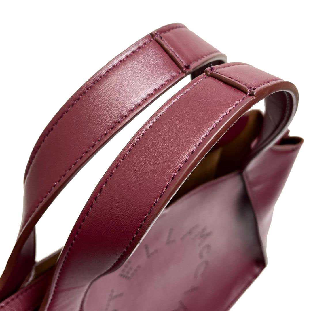 STELLA McCARTNEY ステラマッカートニー ステラ ロゴ クロスボディバッグ パンチング ボルドー系 513860