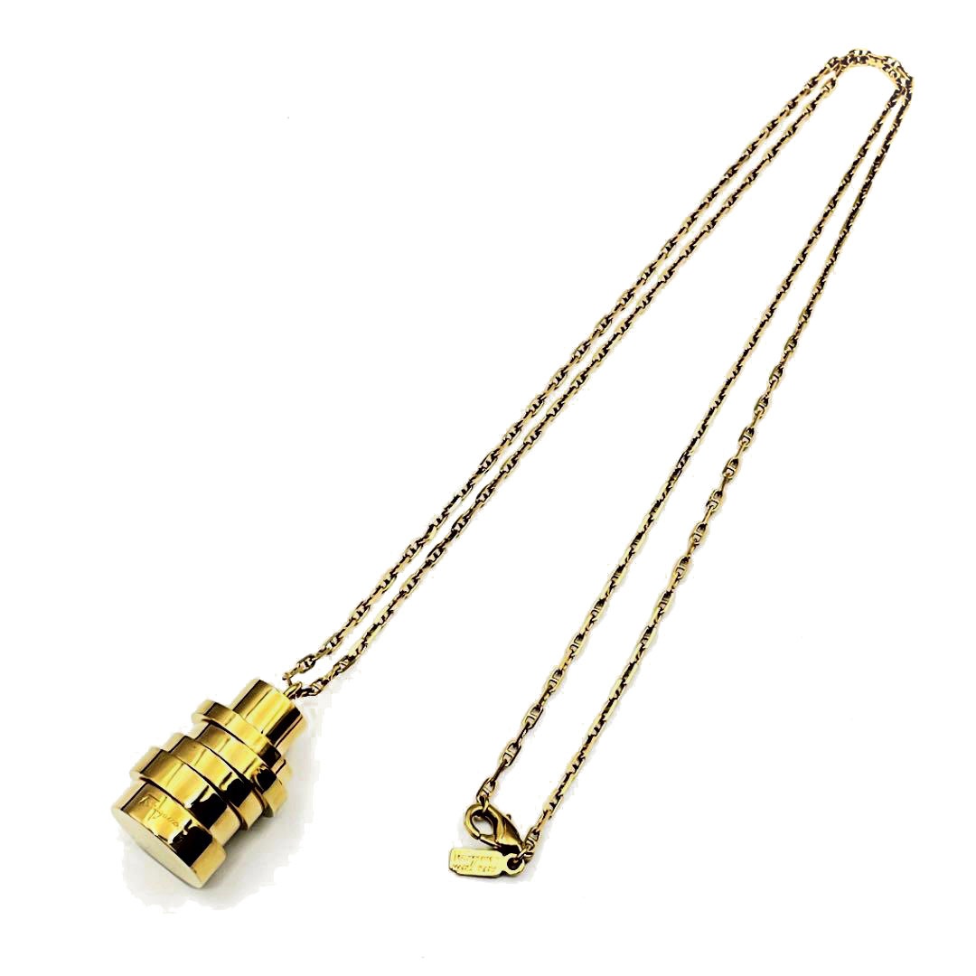 Salvatore Ferragamo サルヴァトーレ・フェラガモ ヴィンテージ ロングネックレス ゴールド