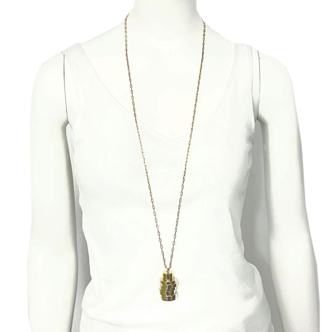 Salvatore Ferragamo サルヴァトーレ・フェラガモ ヴィンテージ ロングネックレス ゴールド