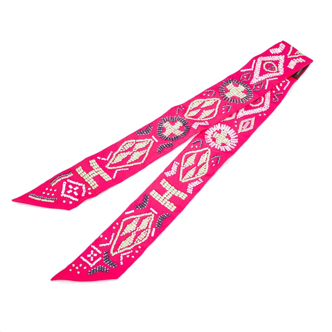 HERMES エルメス スカーフ ツイリー 『Kelly en perles ケリーアン