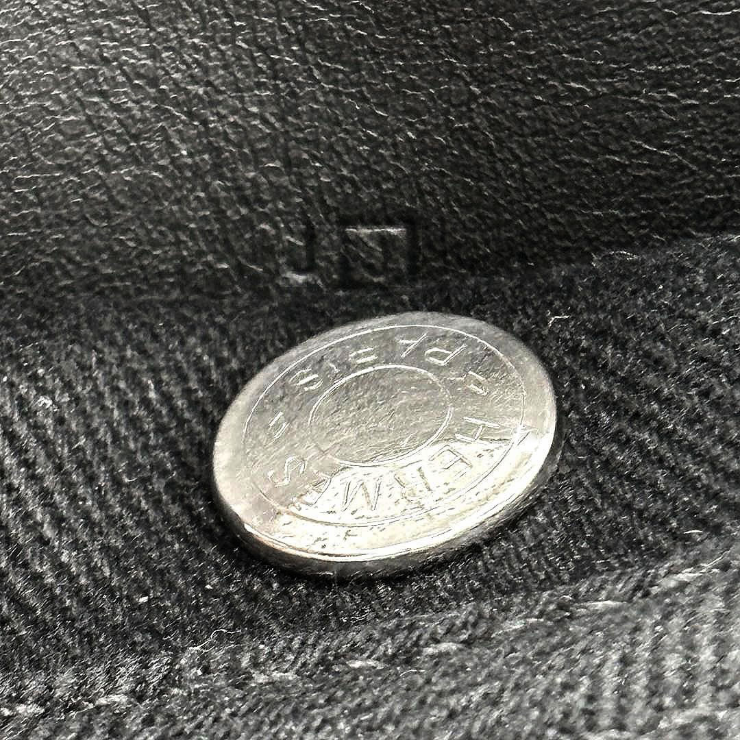 HERMES エルメス ハンドバッグ ヴァルパライソPM トワルシェブロン/レザー ブラック □J刻印