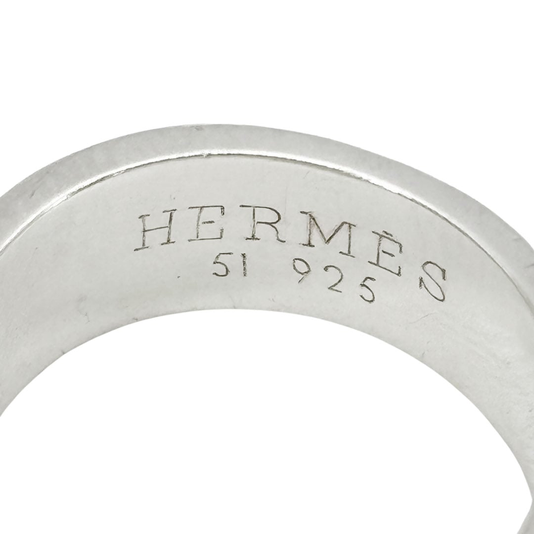 HERMES エルメス アルテミス リング 指輪 #51(約11号) 925/750(K18YG HERMES エルメス アルテミス リング 指輪 #51(約11号) 925/750(K18YG