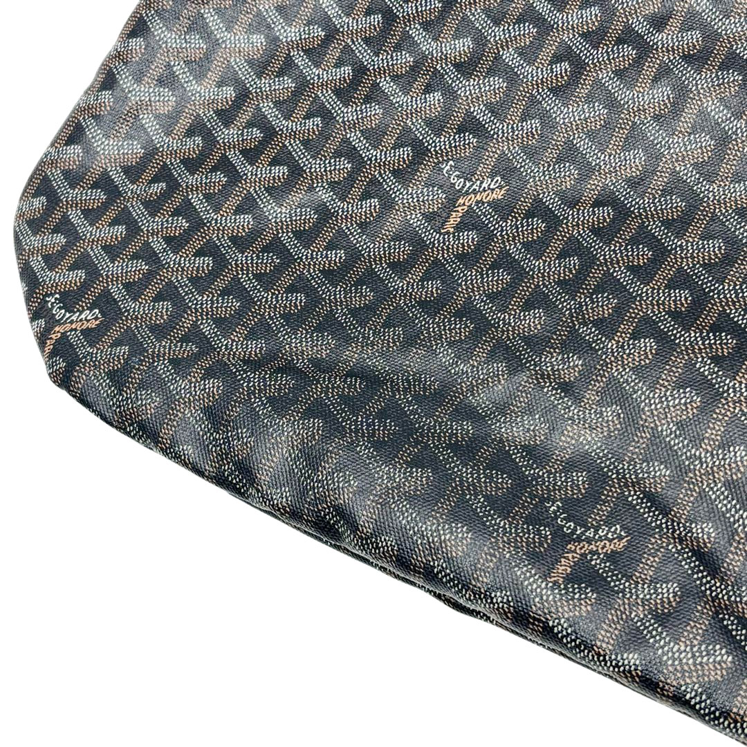 GOYARD ゴヤール サンルイPM トートバッグ PVC/レザー ブラック VAE120131
