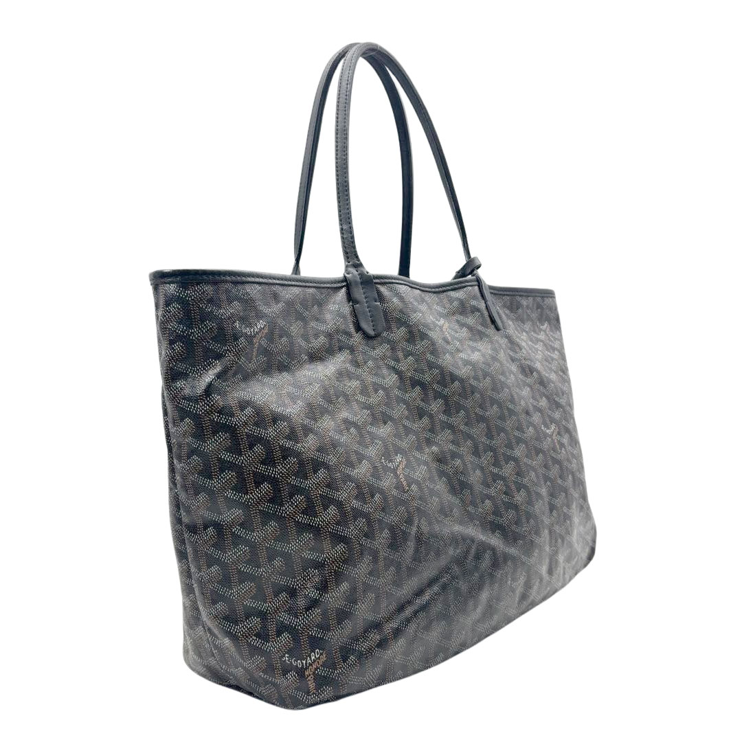 GOYARD ゴヤール サンルイPM トートバッグ PVC/レザー ブラック VAE120131