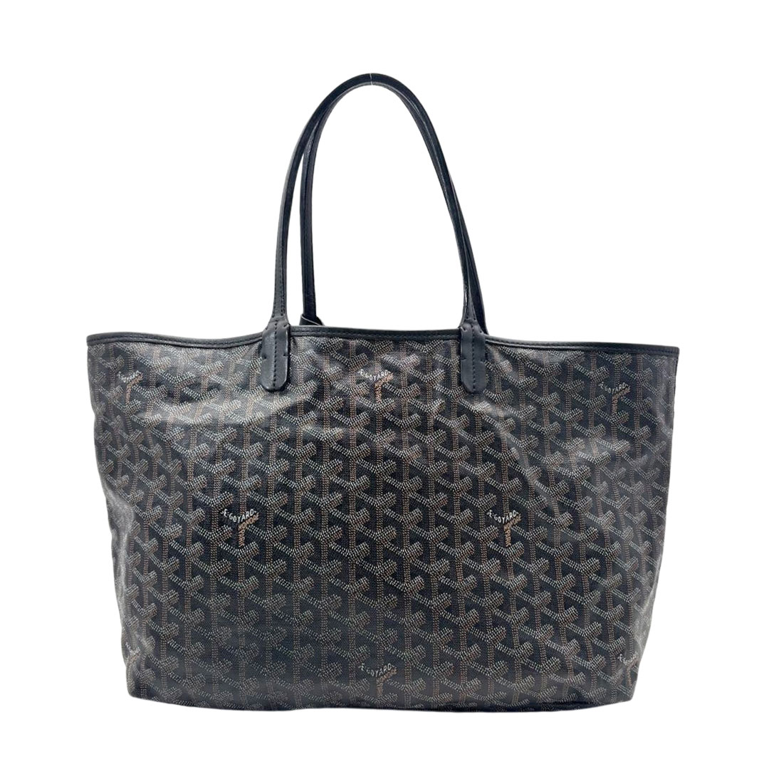 GOYARD ゴヤール サンルイPM トートバッグ PVC/レザー ブラック VAE120131